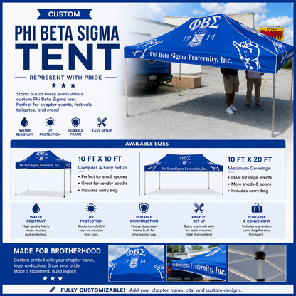 Phi Beta Sigma Custom Canopy Tent