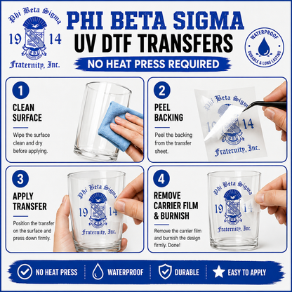 Phi Beta Sigma UV DTF Transfer Sheet