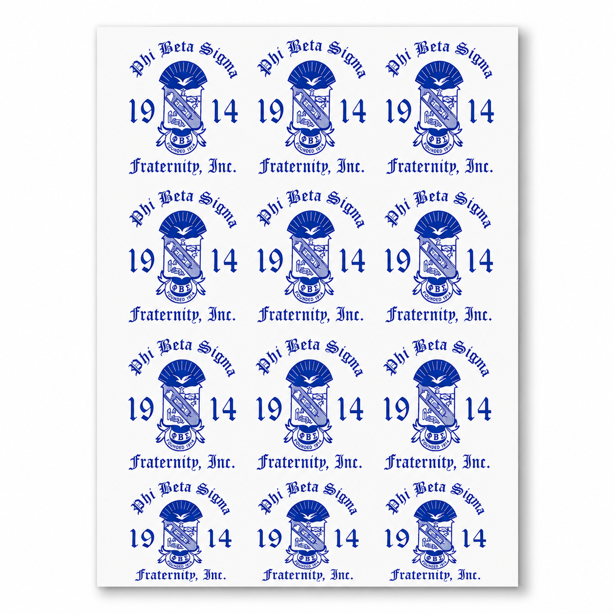 Phi Beta Sigma UV DTF Transfer Sheet