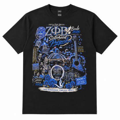 Zeta Phi Beta Boule 2026 Sisterhood on Purpose Graphic T-Shirt