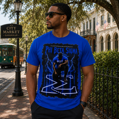 Phi Beta Sigma Culture for Service Royal Blue Graphic T-Shirt
