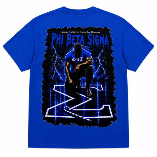Phi Beta Sigma Culture for Service Royal Blue Graphic T-Shirt
