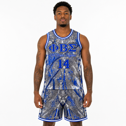 Phi Beta Sigma Basketball Jersey and Shorts Set