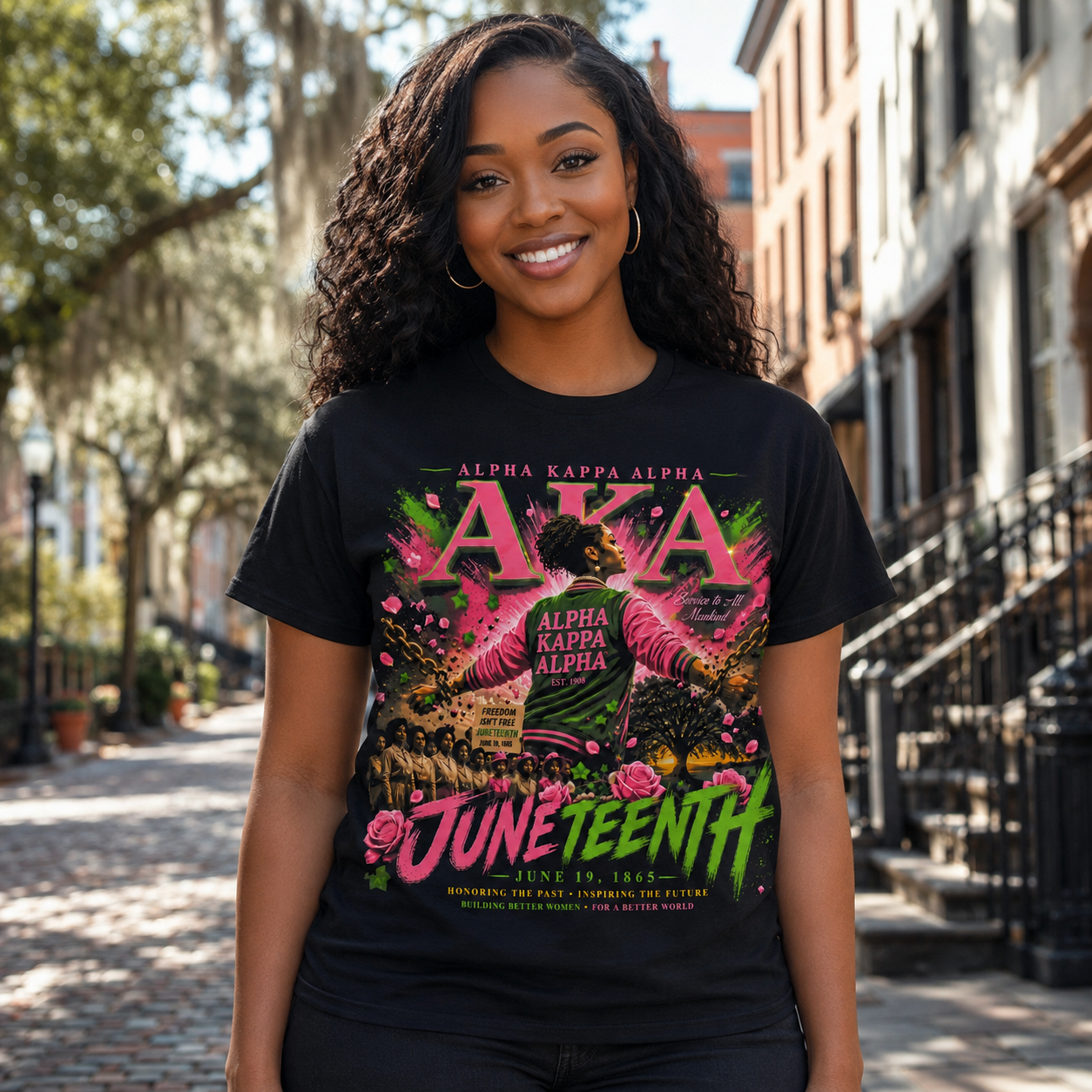 Alpha Kappa Alpha Juneteenth T-Shirt