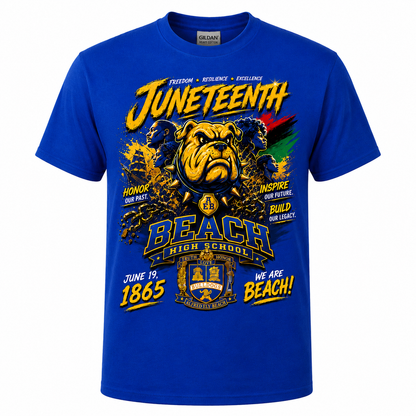 Beach High School Juneteenth T-Shirt