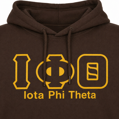 Iota Phi Theta Brown Heavy Blend Hoodie