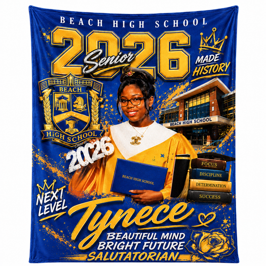 Customized Graduation Blanket 50x60