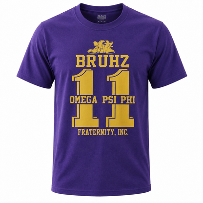 Omega Psi Phi Bruhz 11 Purple T-Shirt
