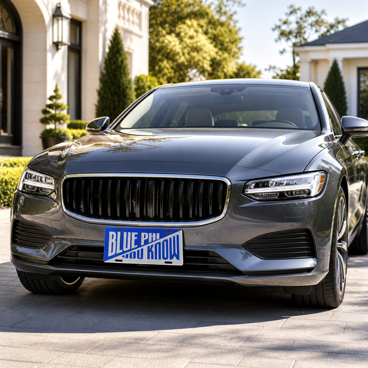 Phi Beta Sigma Blue Phi You Know License Plate Car Tag