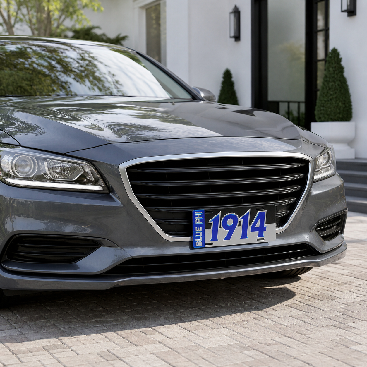 Phi Beta Sigma Blue Phi 1914 Decorative License Plate