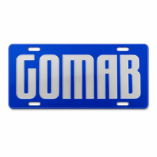 Phi Beta Sigma GOMAB Blue License Plate