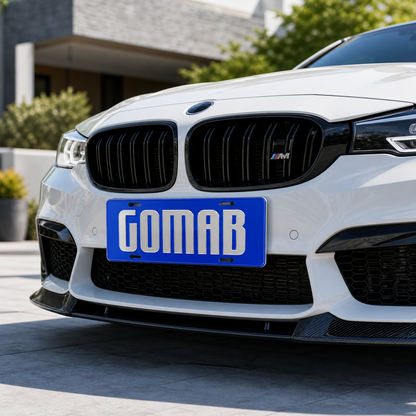 Phi Beta Sigma GOMAB Blue License Plate