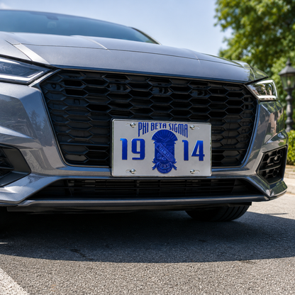 Phi Beta Sigma 1914 Vehicle License Plate Tag
