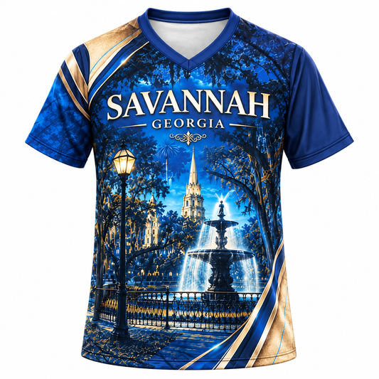 Savannah Georgia Historic Charm All-Over Print Shirt