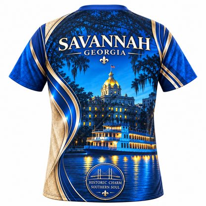 Savannah Georgia Historic Charm All-Over Print Shirt