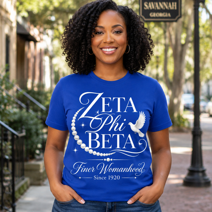 Zeta Phi Beta Finer Womanhood Since 1920 T-Shirt