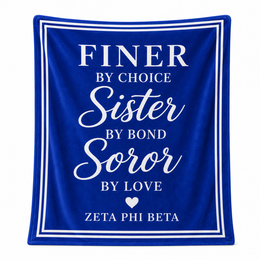 Zeta Phi Beta Finer by Choice Soror Blanket product image from Sigma Graphics