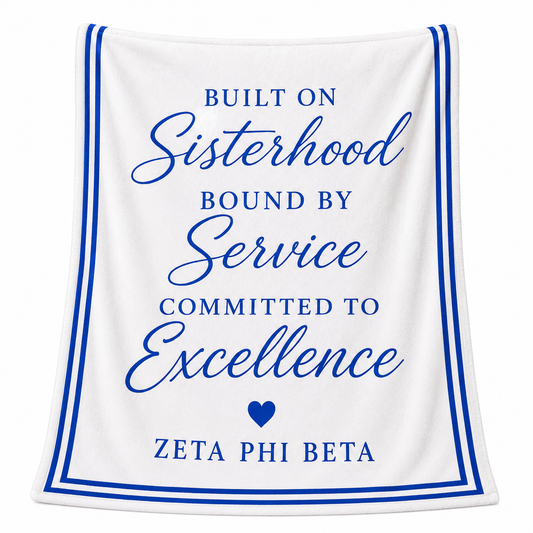 Zeta Phi Beta Built on Sisterhood Blanket product image from Sigma Graphics