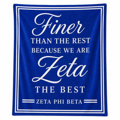 Zeta Phi Beta Finer Than the Rest Blanket