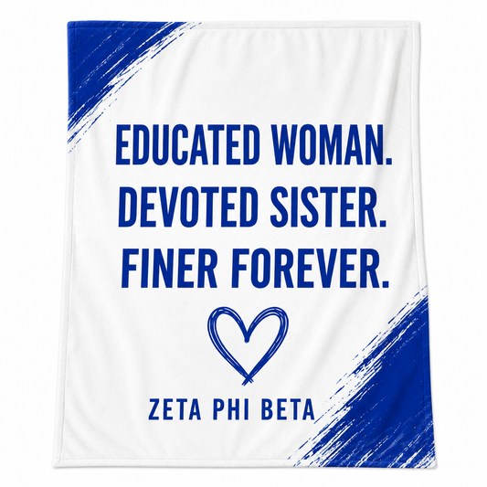 Zeta Phi Beta Educated Woman Finer Forever Blanket product image from Sigma Graphics