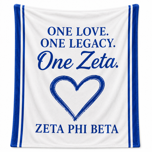 Zeta Phi Beta One Love One Legacy Blanket product image from Sigma Graphics