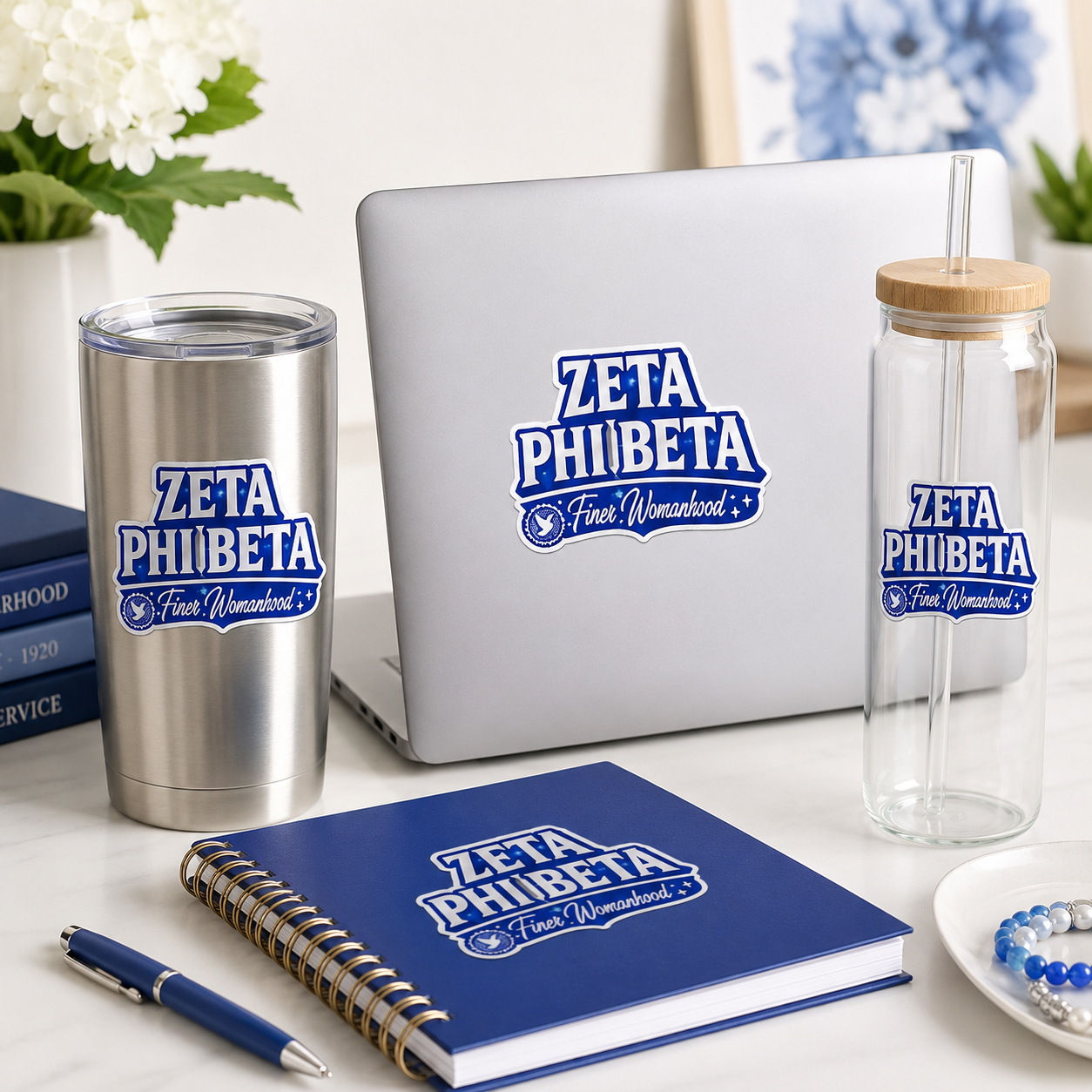 Zeta Phi Beta Finer Womanhood UV DTF Transfer Sheet