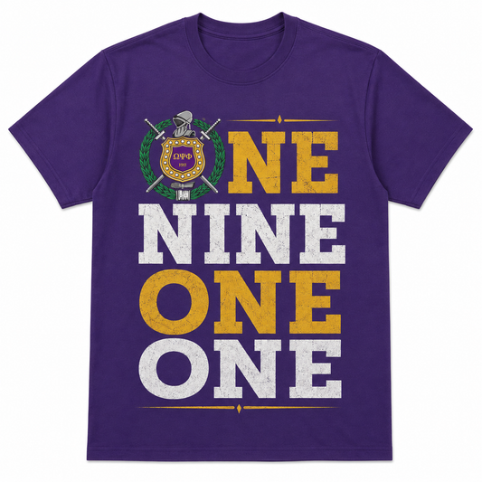 Omega Psi Phi One Nine One One T-Shirt product image from Sigma Graphics