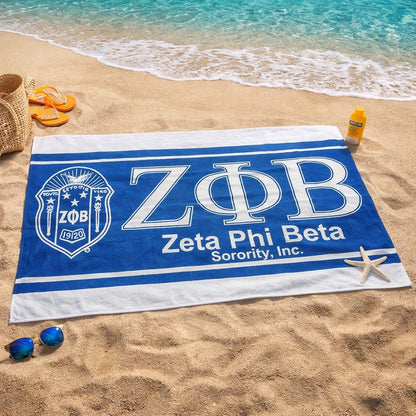 Zeta Phi Beta Beach Towel