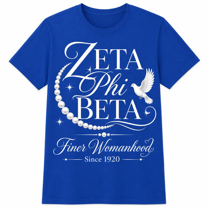 Zeta Phi Beta Finer Womanhood Since 1920 T-Shirt