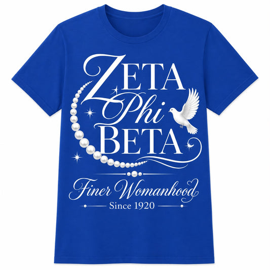 Zeta Phi Beta Finer Womanhood Since 1920 T-Shirt product image from Sigma Graphics