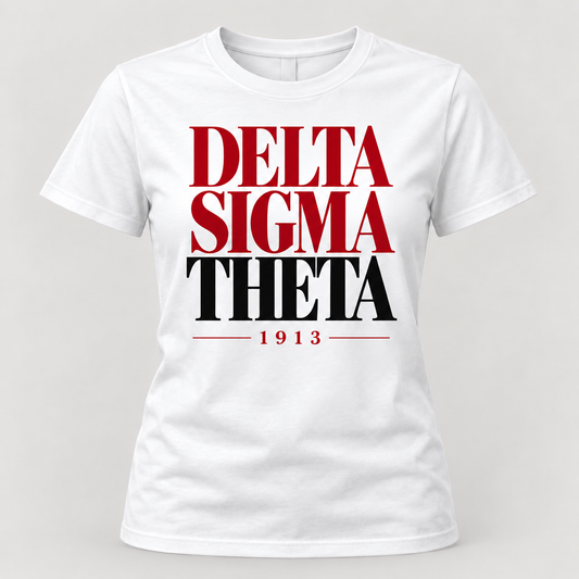 Delta Sigma Theta 1913 White T-Shirt
