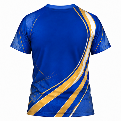 Sigma Gamma Rho Royal Blue Gold All-Over Print Shirt