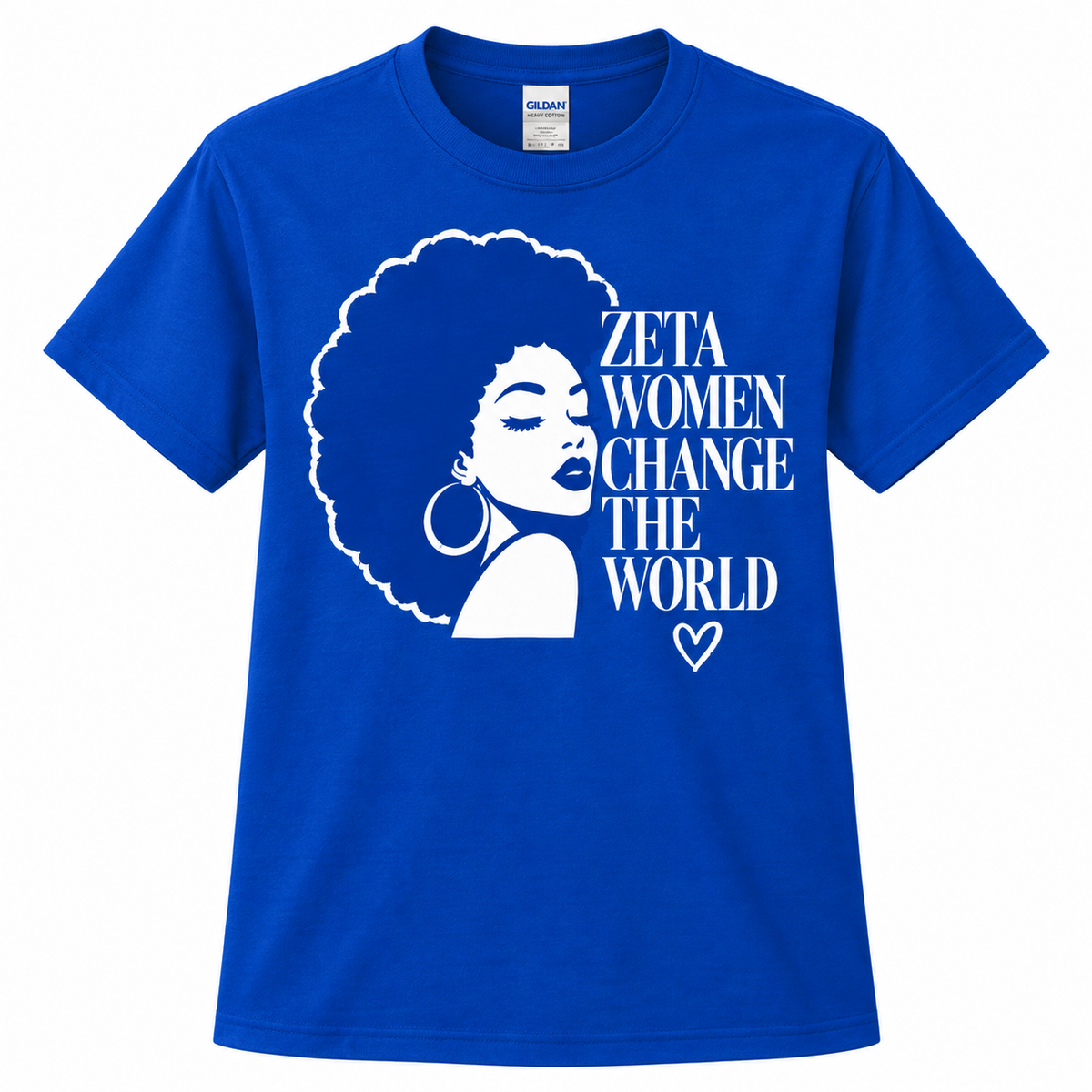 Zeta Phi Beta Women Change the World Royal Blue T-Shirt