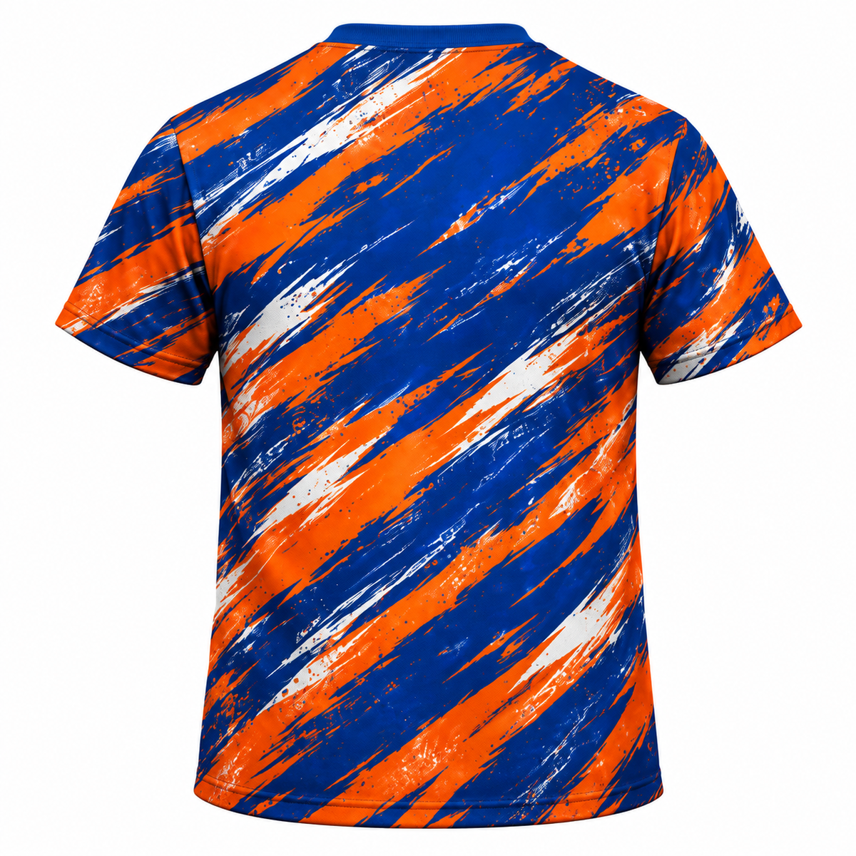 Savannah State University Tigers Blue & Orange All-Over Print T-Shirt