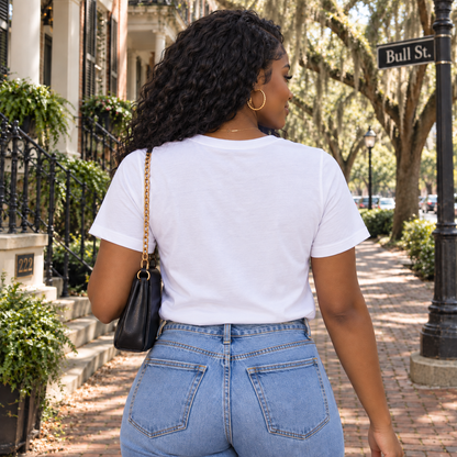Zeta Phi Beta Blue & White Legacy White T-Shirt