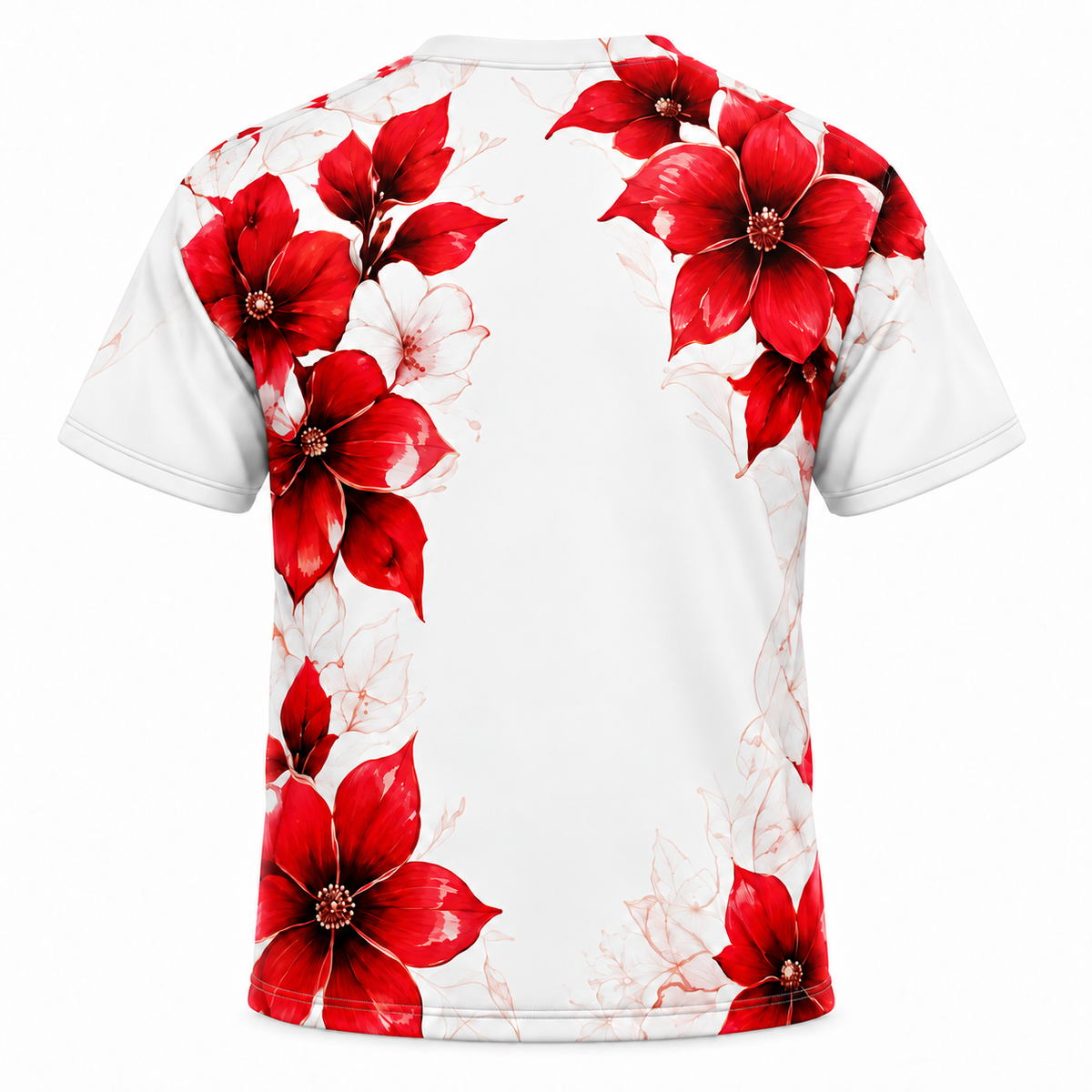 Delta Sigma Theta Red Floral All-Over Shirt