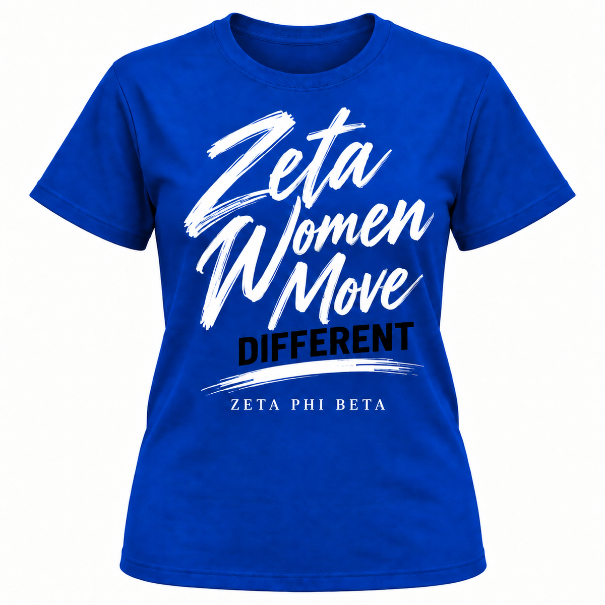 Zeta Phi Beta Women Move Different Royal Blue T-Shirt
