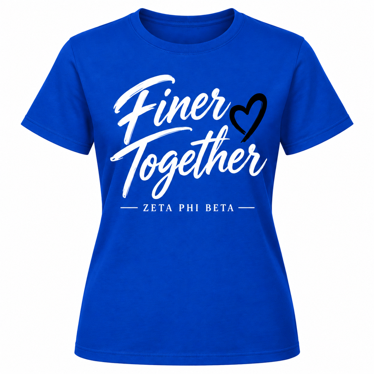 Zeta Phi Beta Finer Together Royal Blue T-Shirt