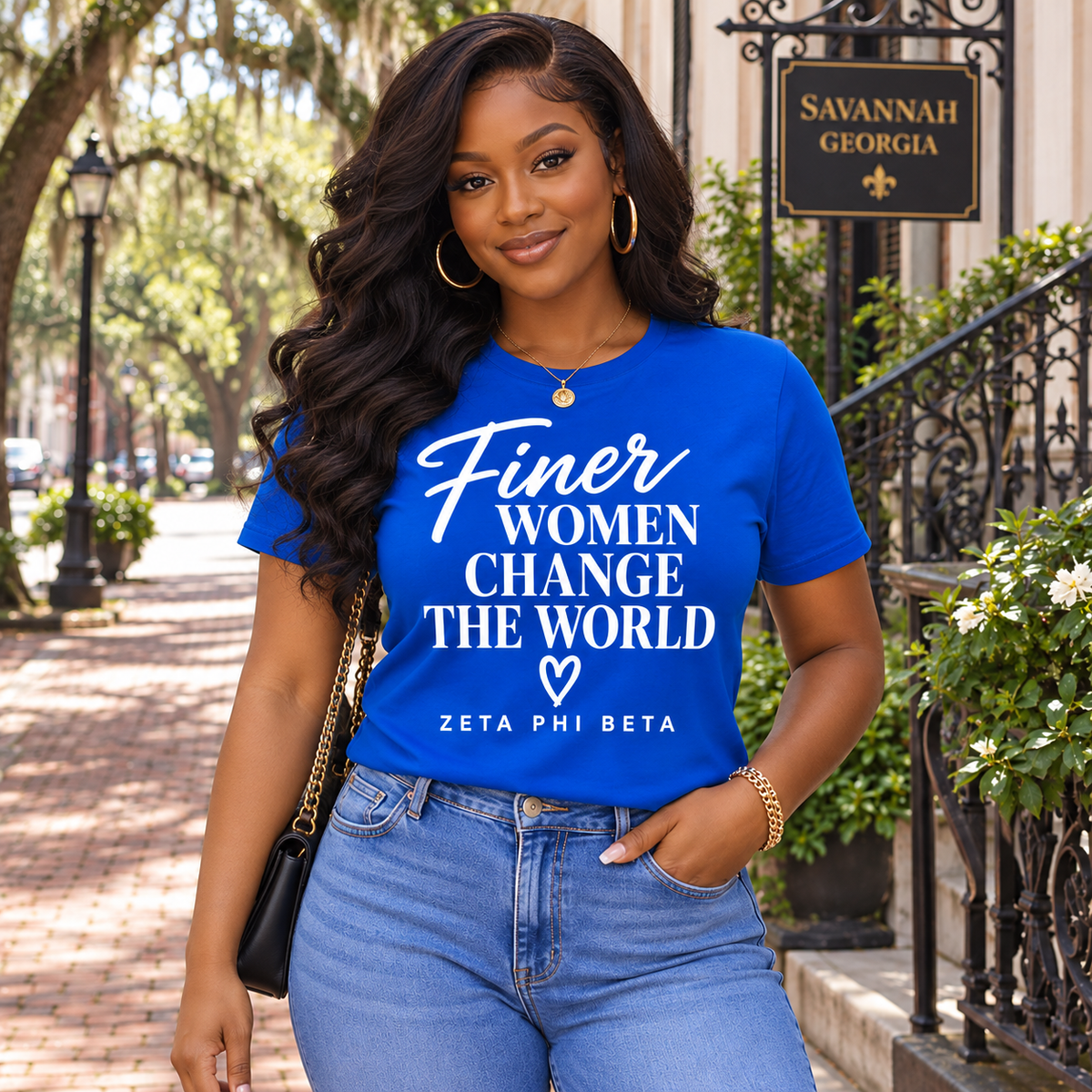 Zeta Phi Beta Finer Women Change the World T-Shirt