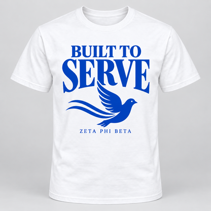 Zeta Phi Beta Built to Serve T-Shirt