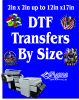 Transfers - DTF Transfers By Size