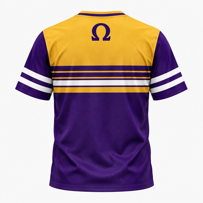 Omega Psi Phi 1911 Purple & Gold Varsity Performance T-Shirt