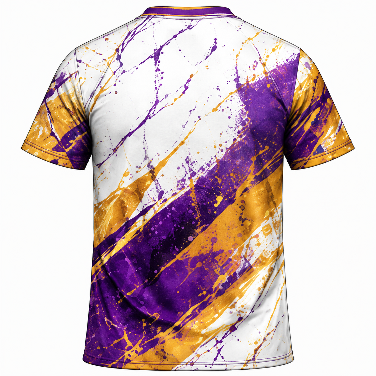 Omega Psi Phi Purple & Gold Paint Splash All-Over Shirt