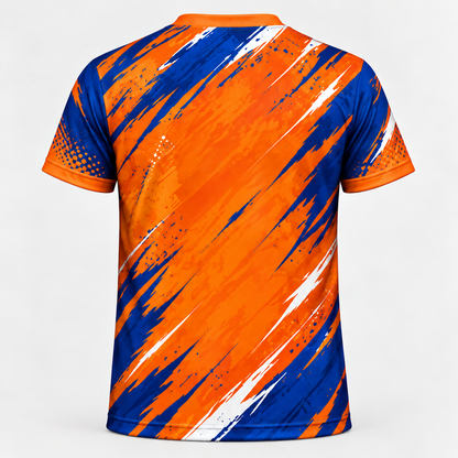 Savannah State Tigers Roaring Tiger Orange & Blue All-Over Print T-Shirt