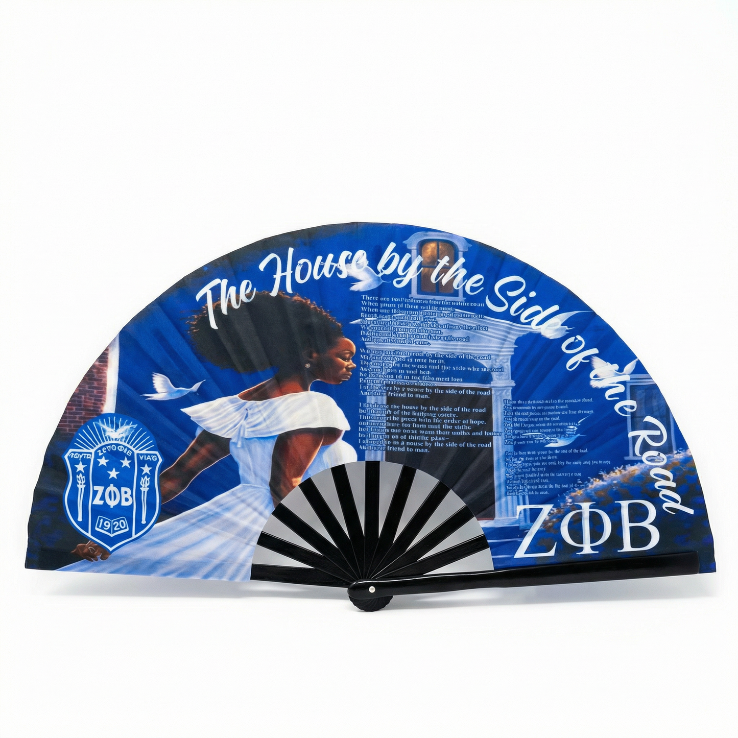 Zeta Phi Beta Clack Fan (13" x 26" Open)