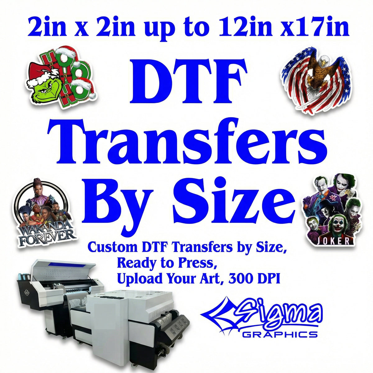Dtf Graphics DTF Transfers & Sublimation in Savannah, GA | Sigma Graphics