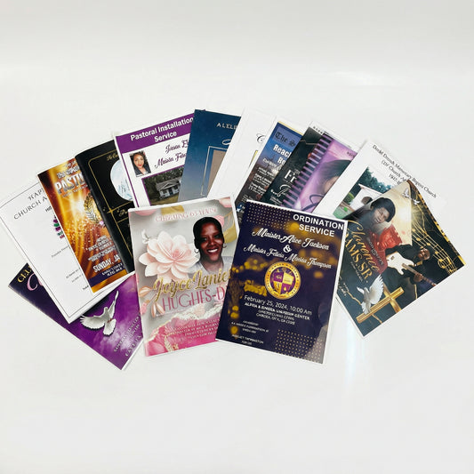11 x 17 Folded Booklet/Obituary/Program Printing