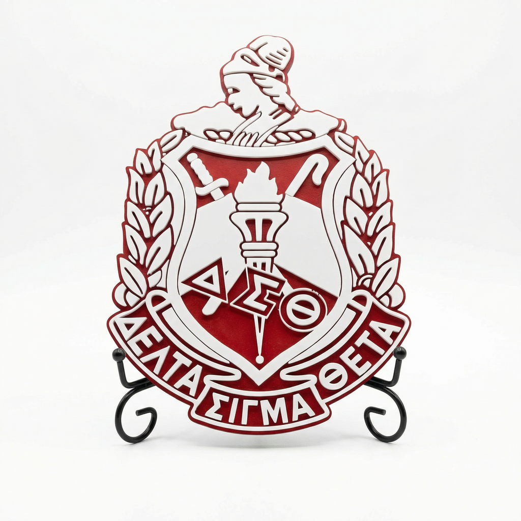 Delta Sigma Theta 3D Shield