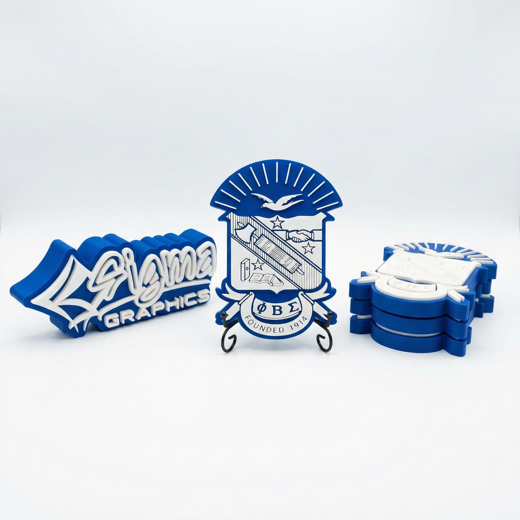 Phi Beta Sigma 3D Shield