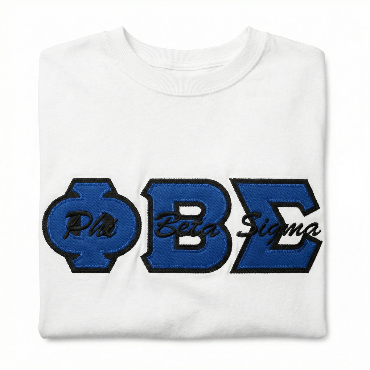 3 Letter Blue and Black Embroidered Shirt